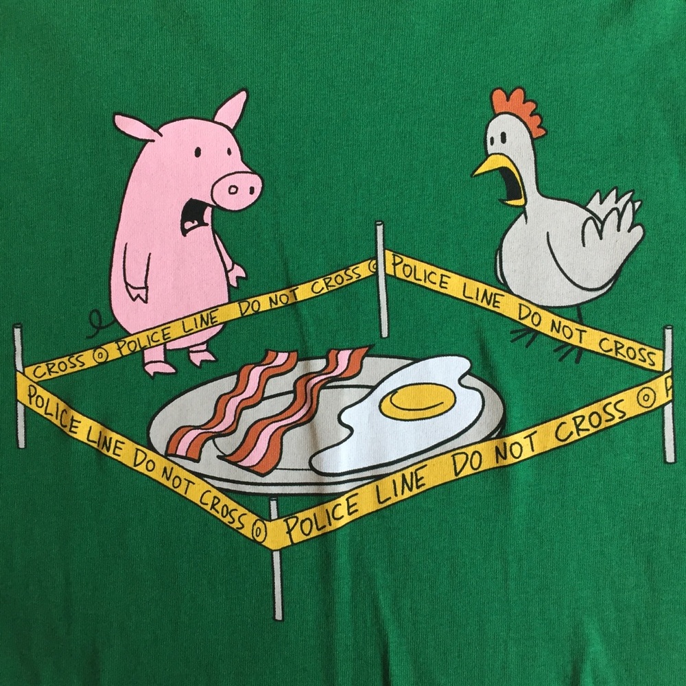 Funny Pig & Chicken Graphic T-Shirt